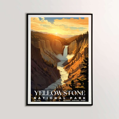 Yellowstone National Park Poster, Travel Art, Office Poster, Home Decor | S7 - image2